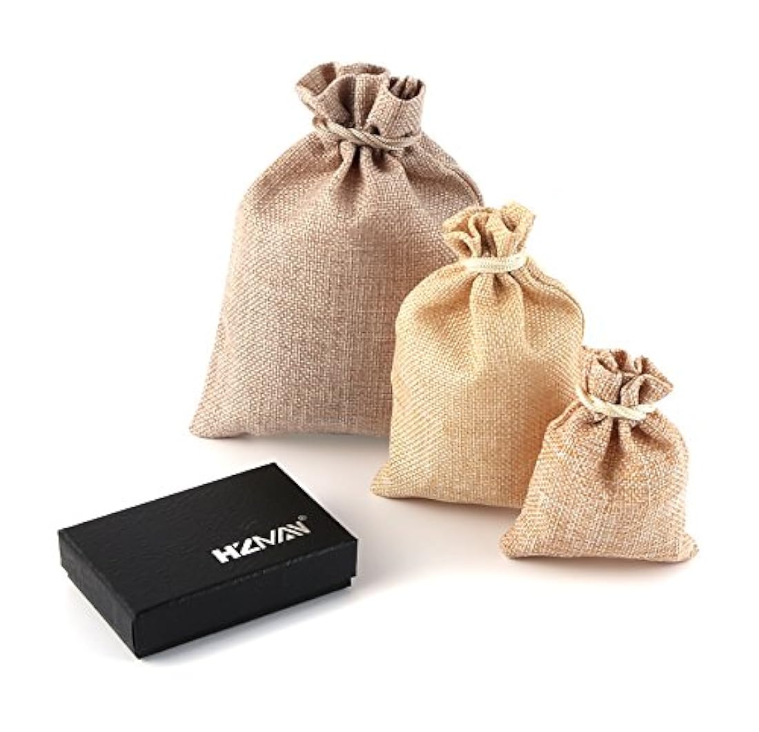 Combinación de 4 pulseras de cordones de cáñamo unisex