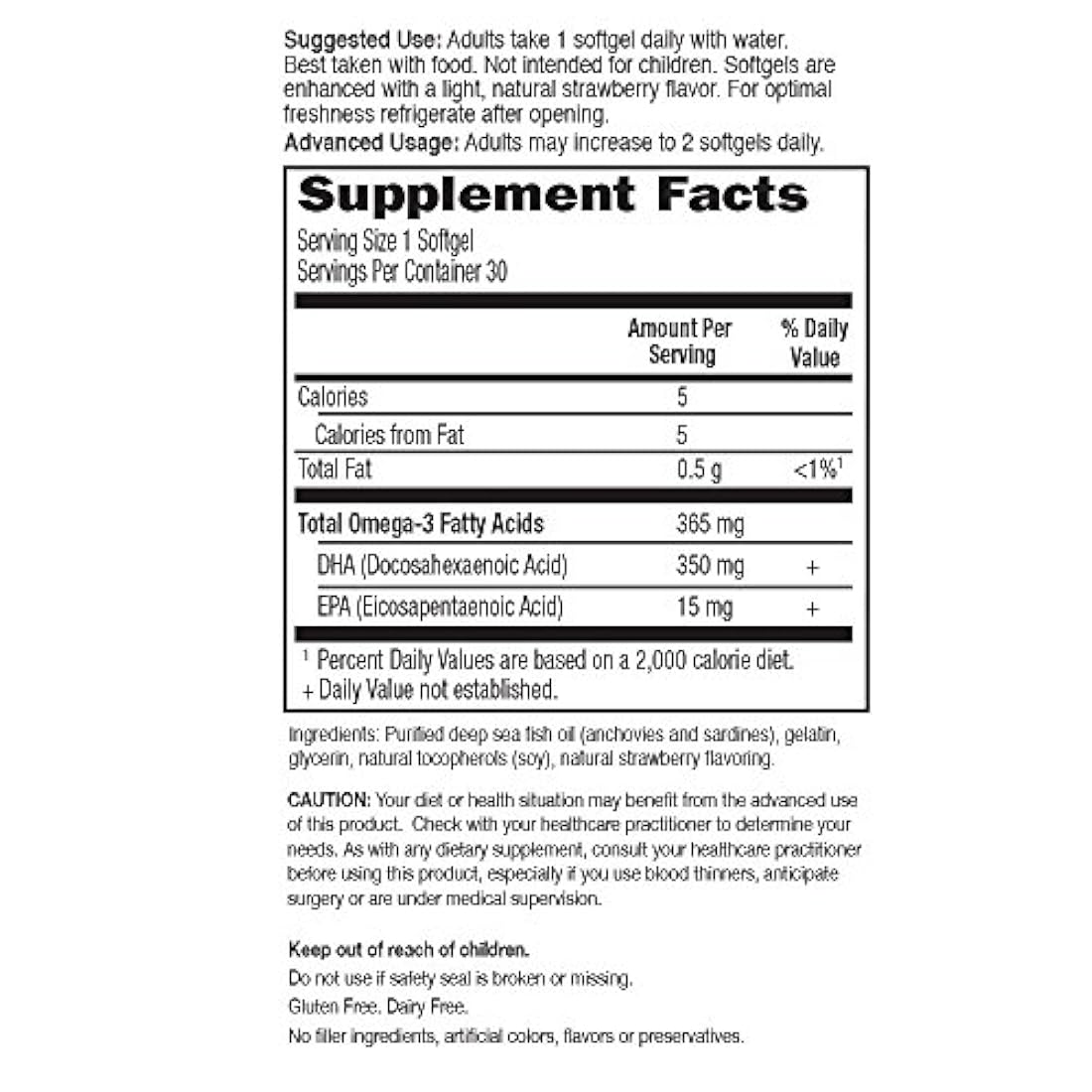 Aceite de Pescado Ultra Puro con ácidos grasos omega 3