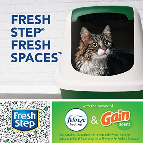 Fresh Step Advanced Cat Litter, Clumping Cat Litter, 99.9% Dust-Free, Gain Scent, 37 lbs Total ( 2 Pack of 18.5 lb Boxes)