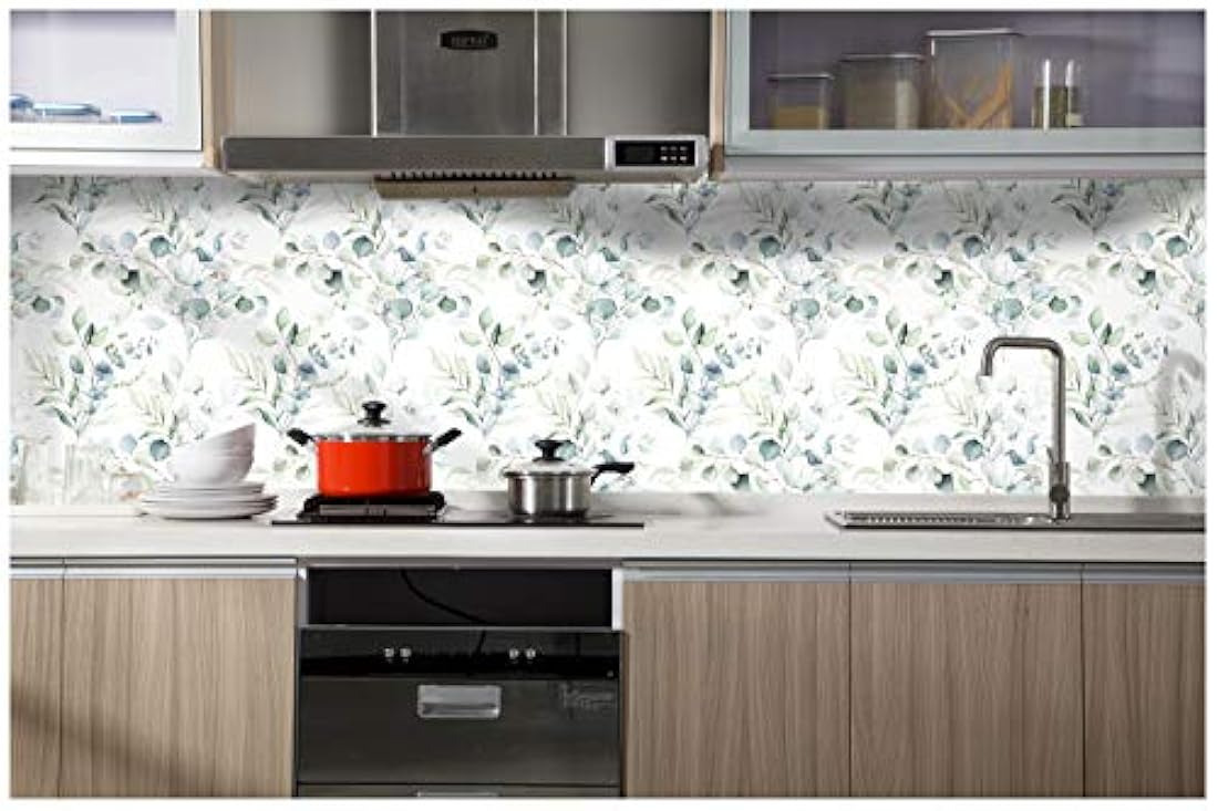 Papel pintado para pared de vinilo estilo botánico(14.5 ft2)