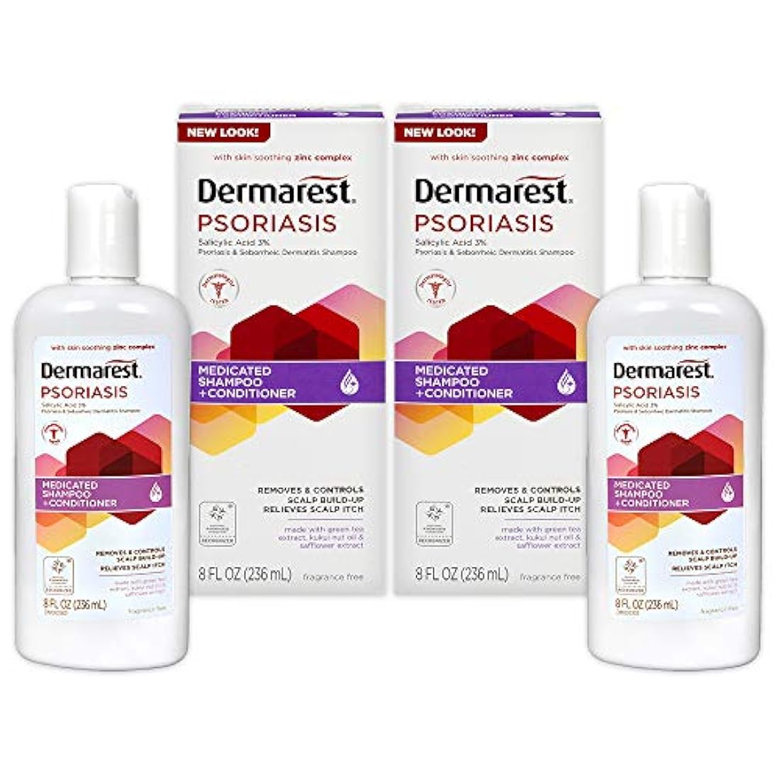 Champú y acondicionador medicados para psoriasis