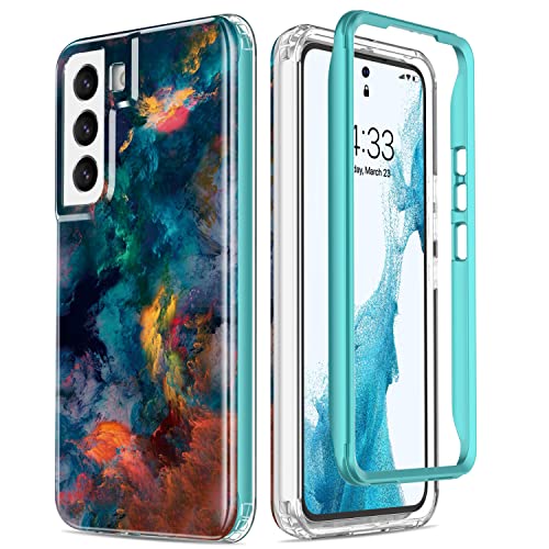 ESDOT Funda para Samsung Galaxy S22 Plus, grado militar, prueba de caída de 21 pies, resistente con diseños de moda para mujeres y niñas, funda protectora para Galaxy S22+ Plus 6.6 pulgadas, estampado pintura colorida