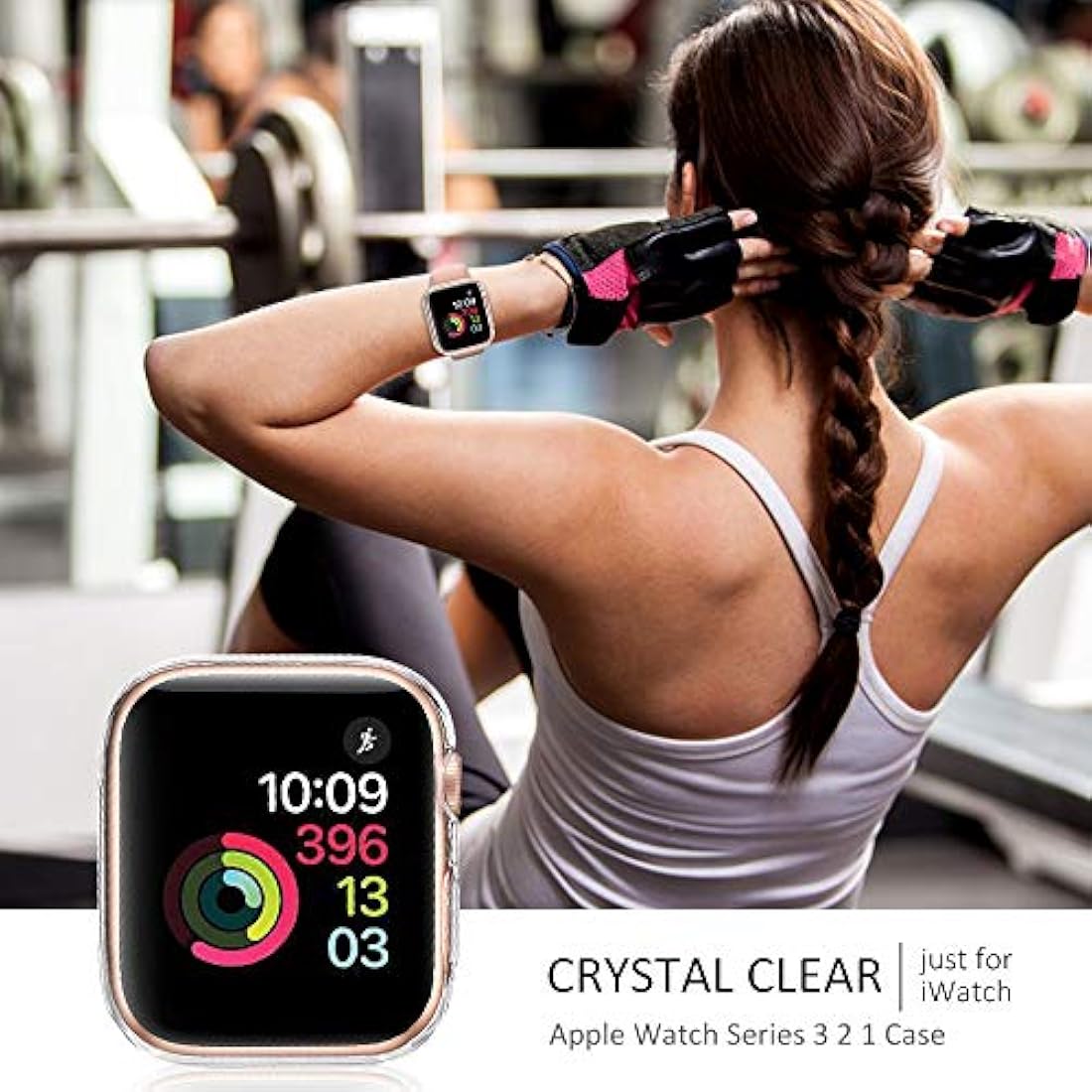 Funda para Apple Watch (1.654 in, 1.496 in, 2 unidades)