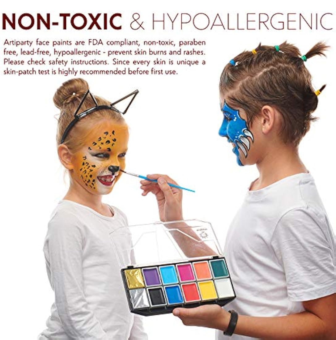 Kit de pintura facial para niños