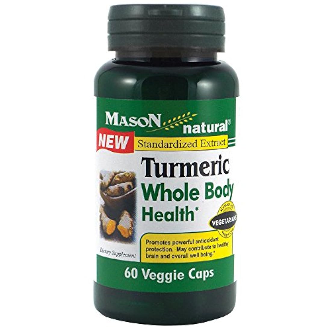 Mason Salud Natural Turmeric cuerpo entero Cápsulas