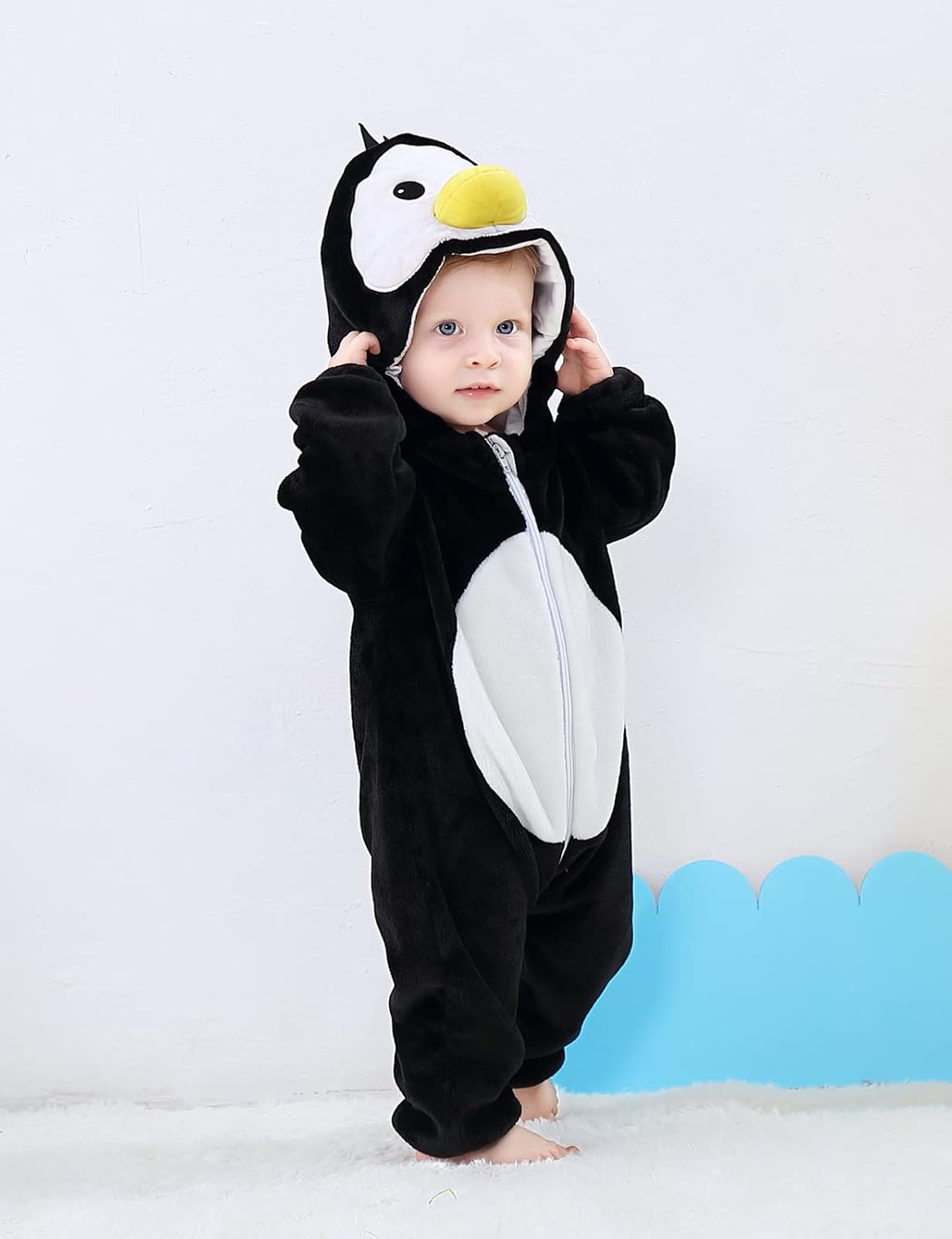 Disfraz Navidad Halloween Bebé, Pijamas Invierno, Modelo Único 04-Penguin