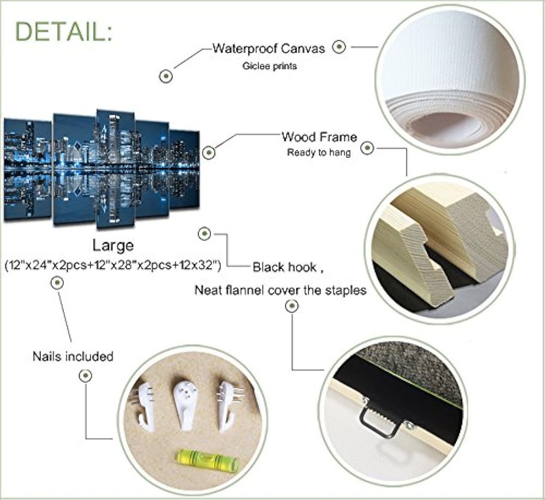 Lienzo impreso cuadro decoracion logo Chicago