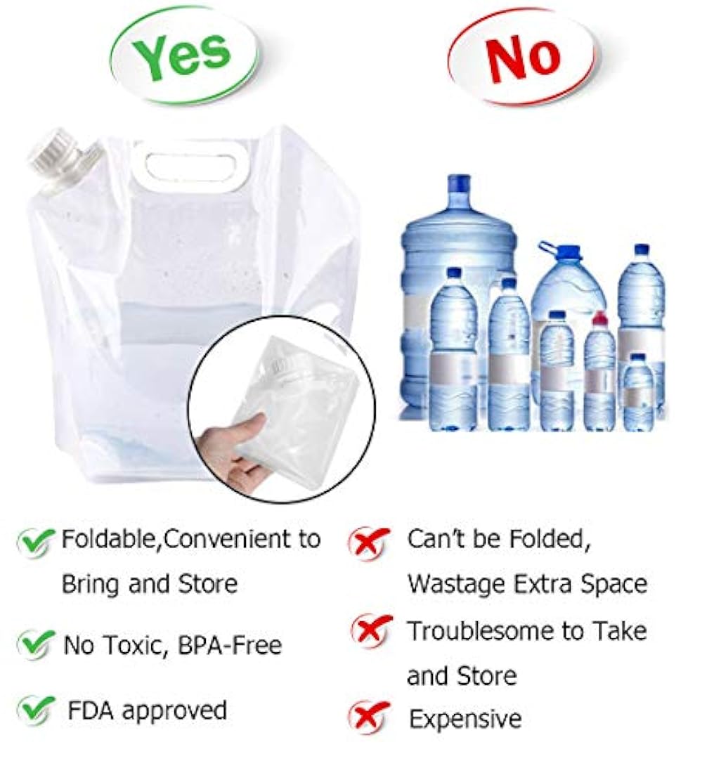 Bolsa de almacenamiento de agua de emergencia, plegable
