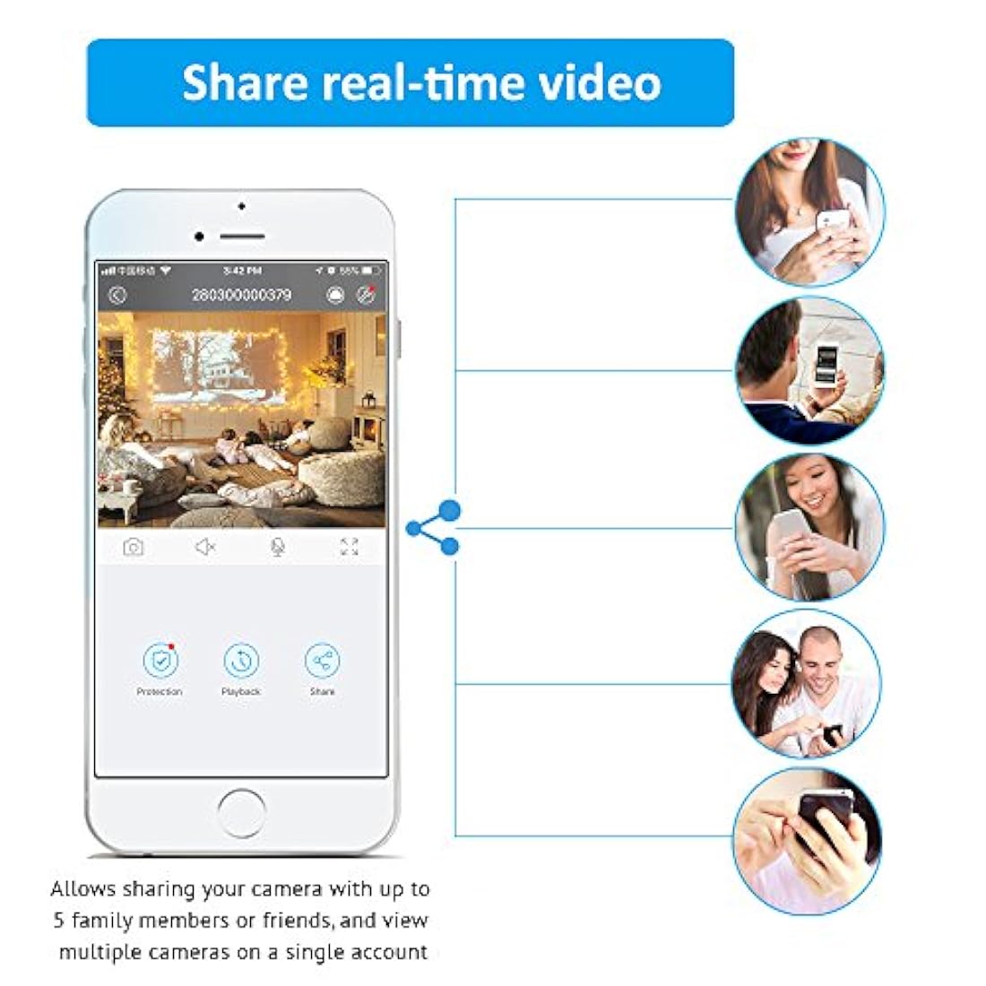 Cámaras de vigilancia para el hogar color gris