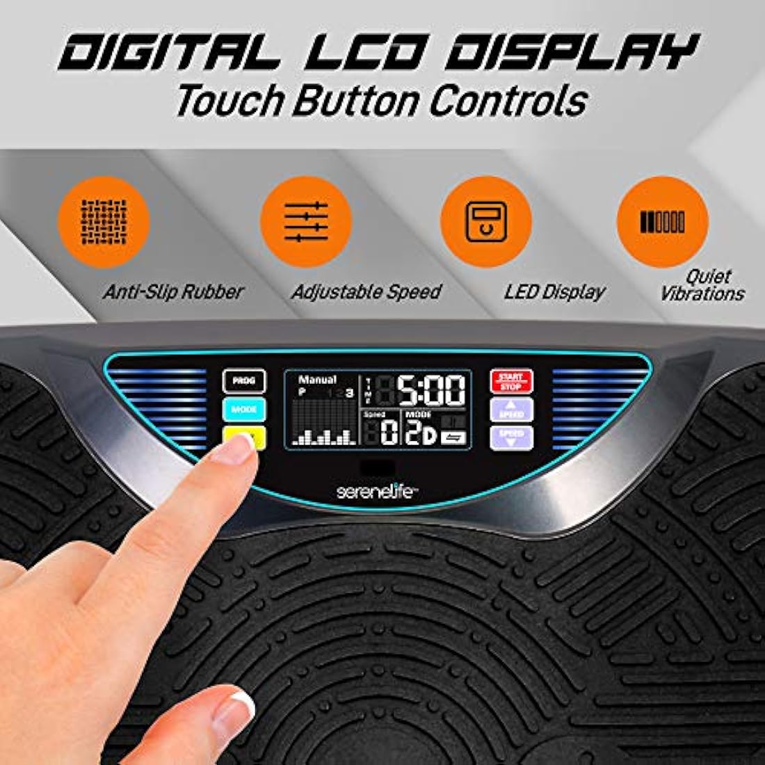 Máquina de ejercicios de vibración de pie SERENELIFE SLVBX3