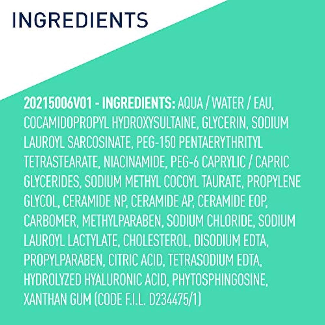 CeraVe Limpiador facial espumoso 16 onzas