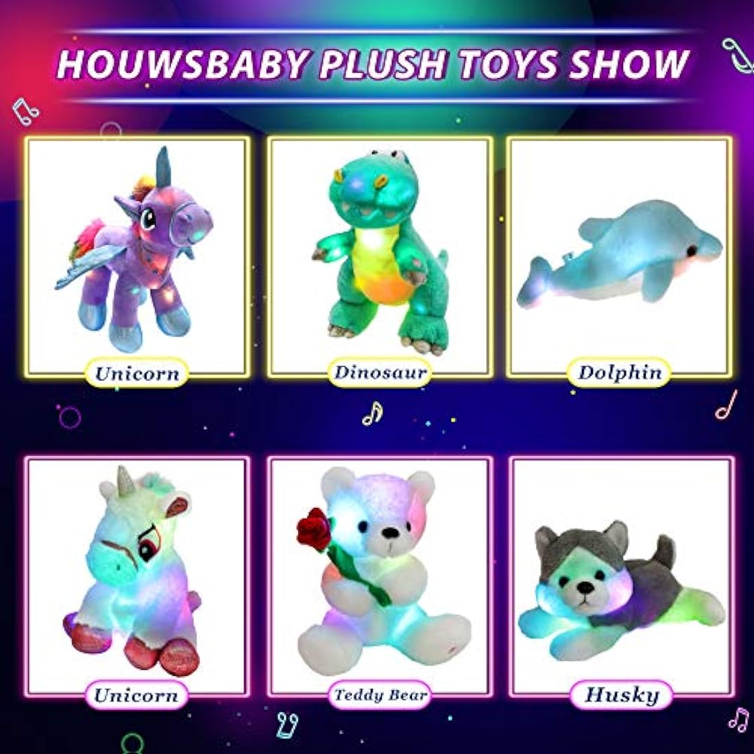 Almohada de peluche con luz para gatito