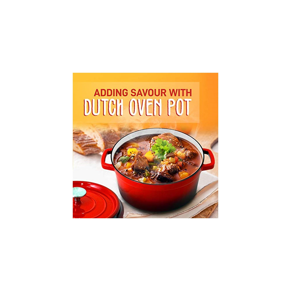 Olla de Hierro Fundido roja NUTRICHEF NCCIEC45