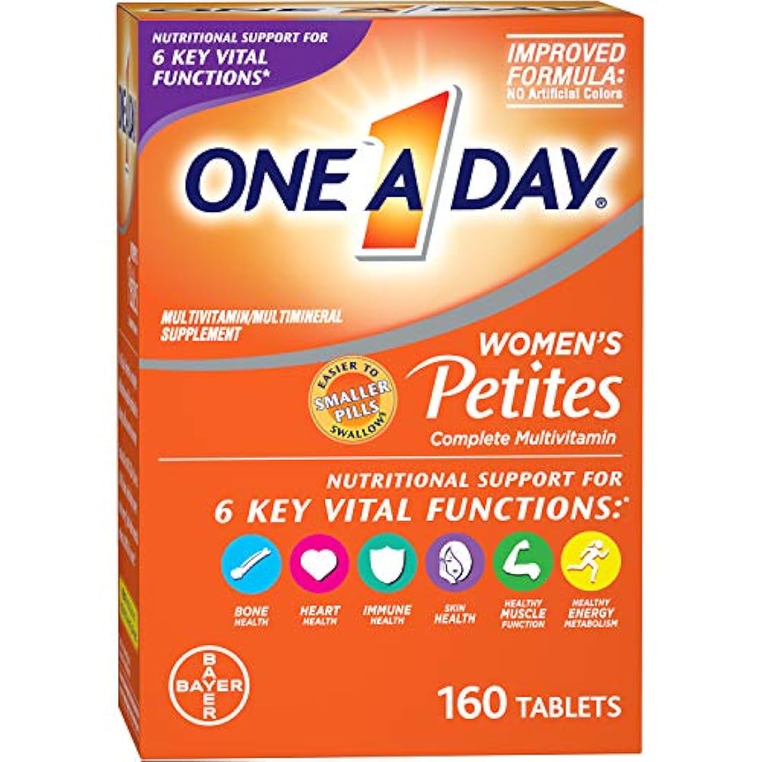 Multivitamínico completo One-A-Day Petites para mujeres