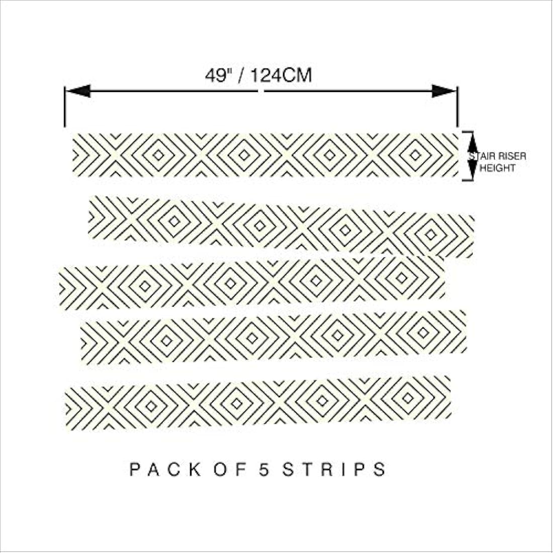 Adhesivo de vinilo para escaleras.