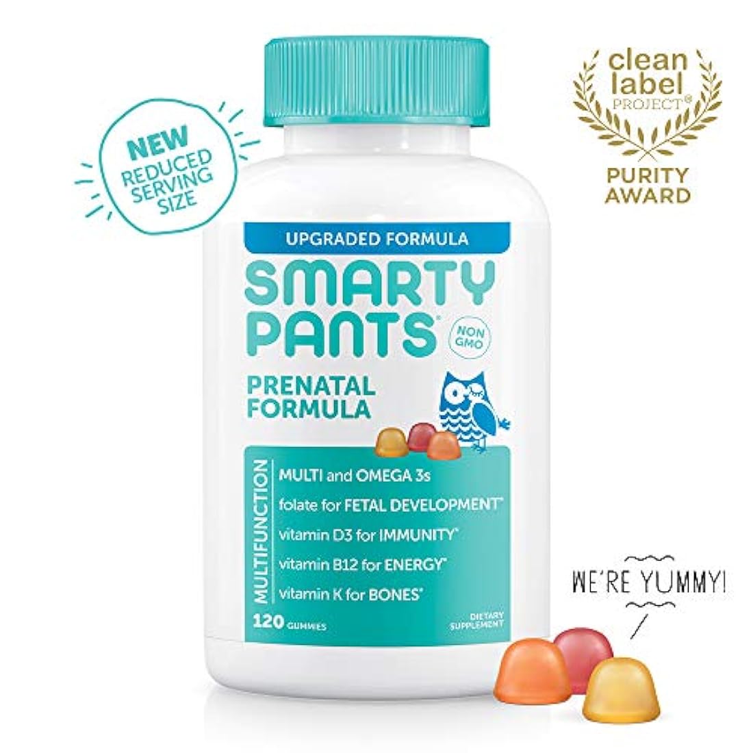 Vitaminas prenatales con ácido fólico multivitamínico