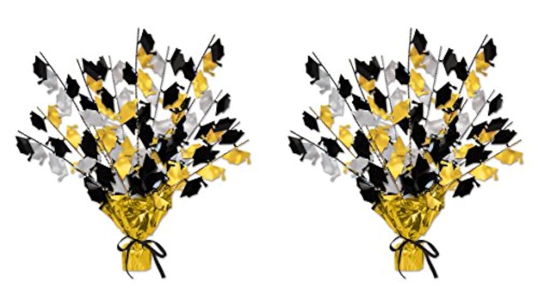 Juego de 2 piezas de centro de mesa de graduado Gleam