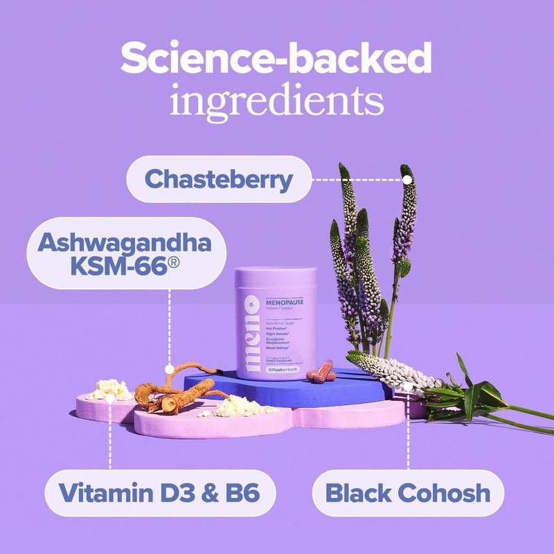 Vitaminas para Menopausia con Cohosh Negro y Ashwagandha