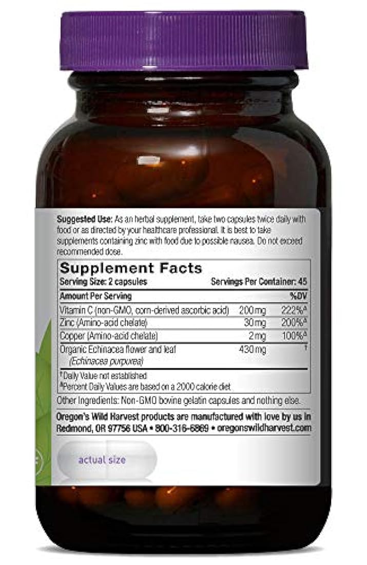 Suplemento de hierbas orgánico Oregon's Wild Harvest