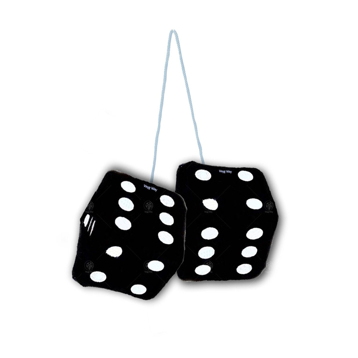 dados colgantes blanco y negro para auto