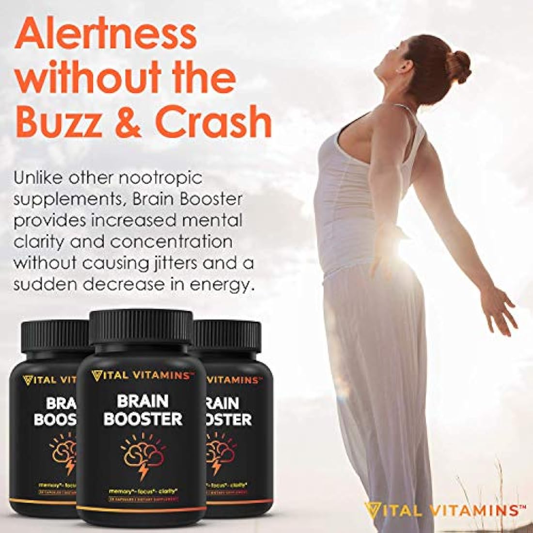 Suplemento cerebral Nootrópicos Booster