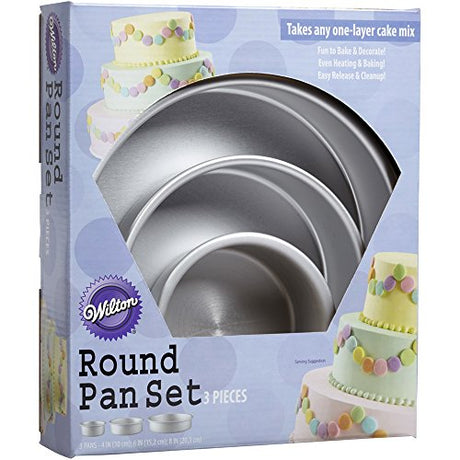 Juego de moldes para pastel redondo