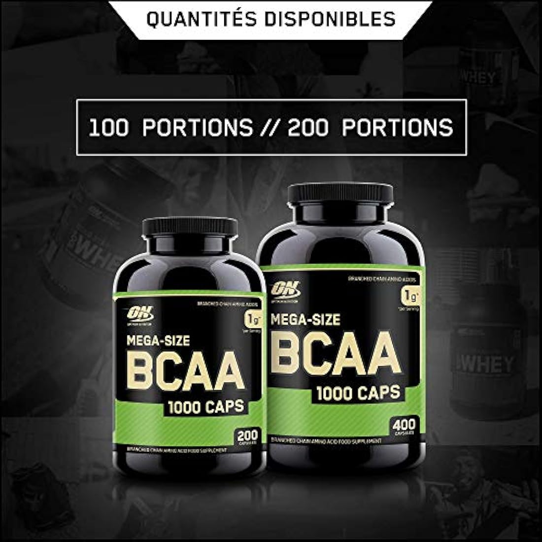 Cápsulas Optimum Nutrition BCAA, BON-089, 1