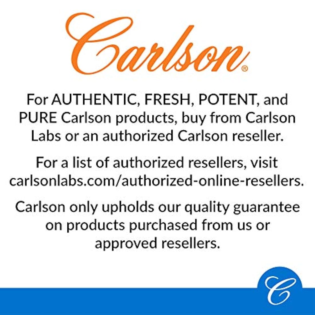 Carlson Labs – Co, 1