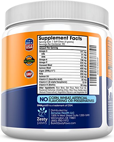 Aceite de pescado de salmón Omega 3 para perros