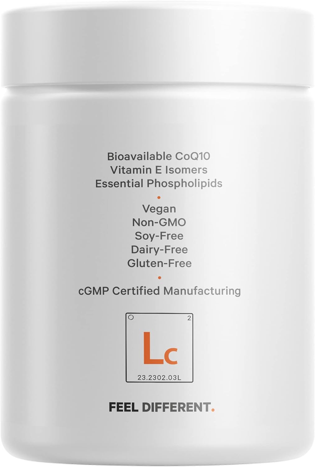 Suplemento liposomal CoQ10 Isómeros de vitamina E 125 mg