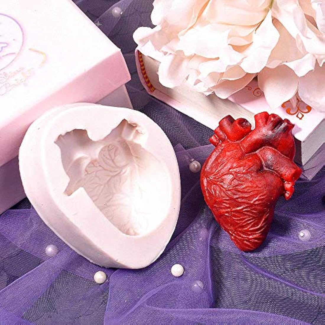 Molde de silicona para decoración de tartas