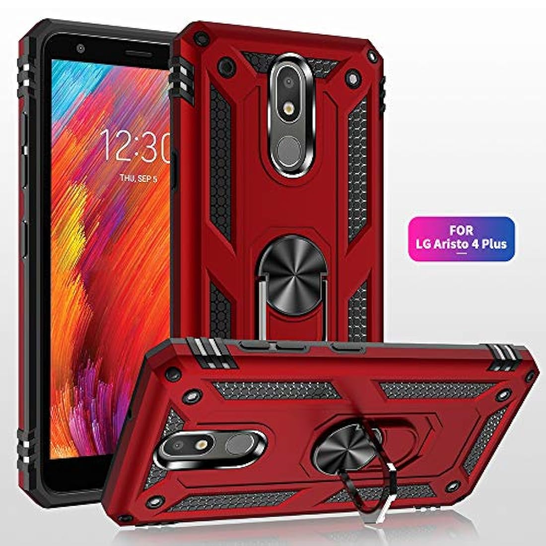 Funda de metal con diseño de gota para LG Aristo 4-Dionsibe