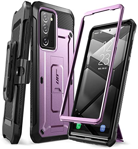 SUPCASE Unicorn Beetle Pro Series - Funda para Samsung Galaxy Note 20 (versión 2020), funda resistente de cuerpo completo y soporte sin protector de pantalla integrado (morado)