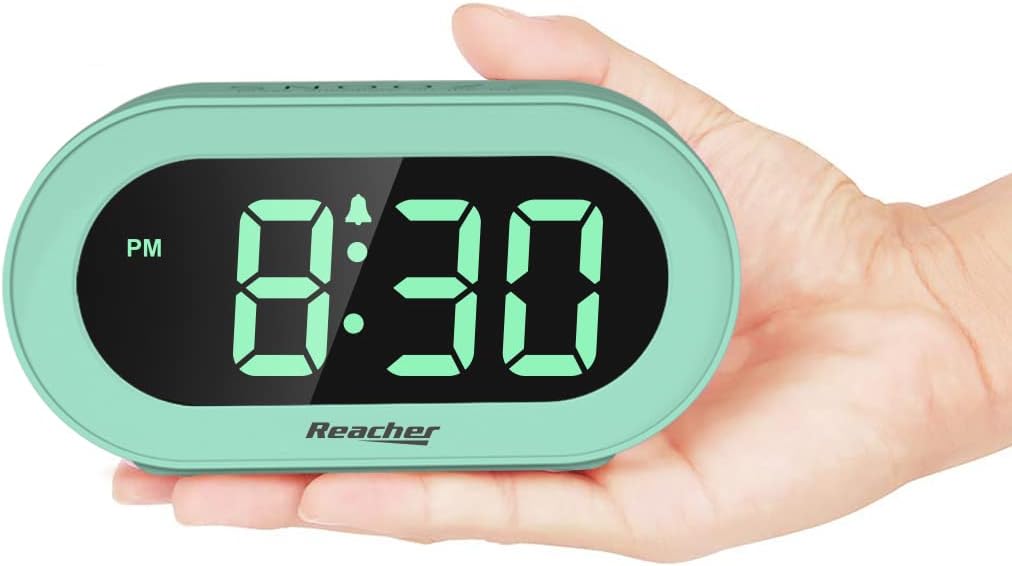 Reloj Despertador Infantil con Luz LED, Dimmer, Snooze, Pequeño