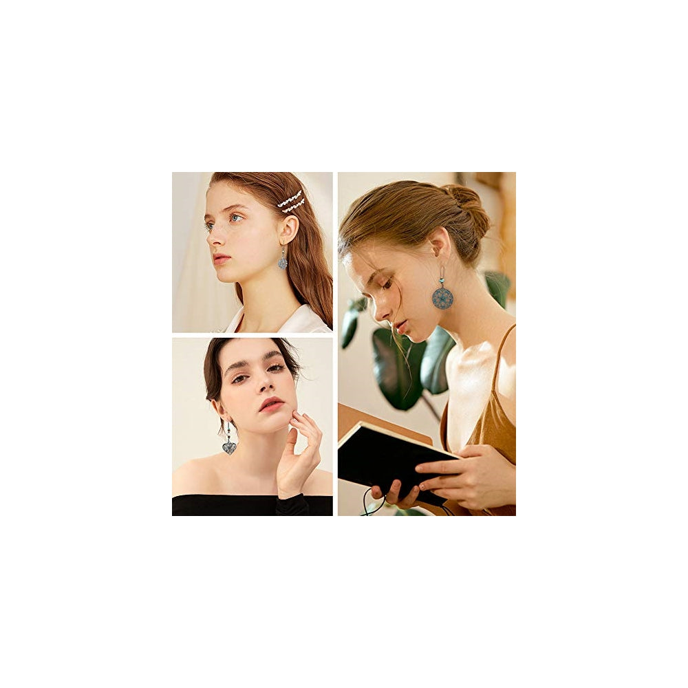 Aretes colgantes para mujer y niña estilo nacional bohemio