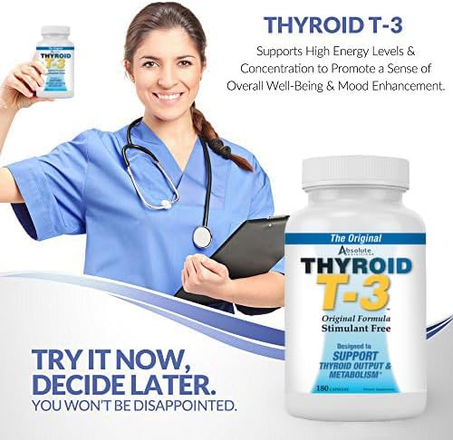 Suplemento Thyroid T-3 Radical Booster Metabólico 180 cáp