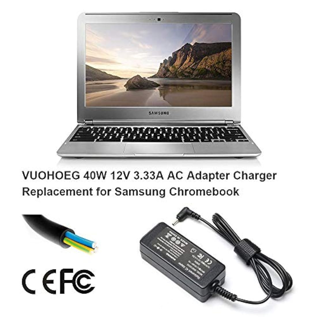 40W 12V 3.33A Adaptador de Cargador de computadora portátil