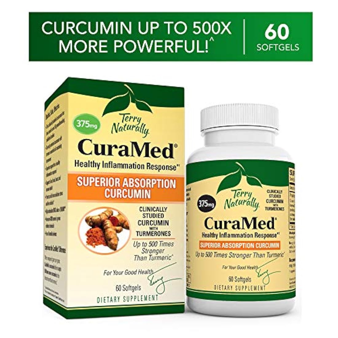 Terry Naturalmente CuraMed 375 mg - 60 cápsulas blandas