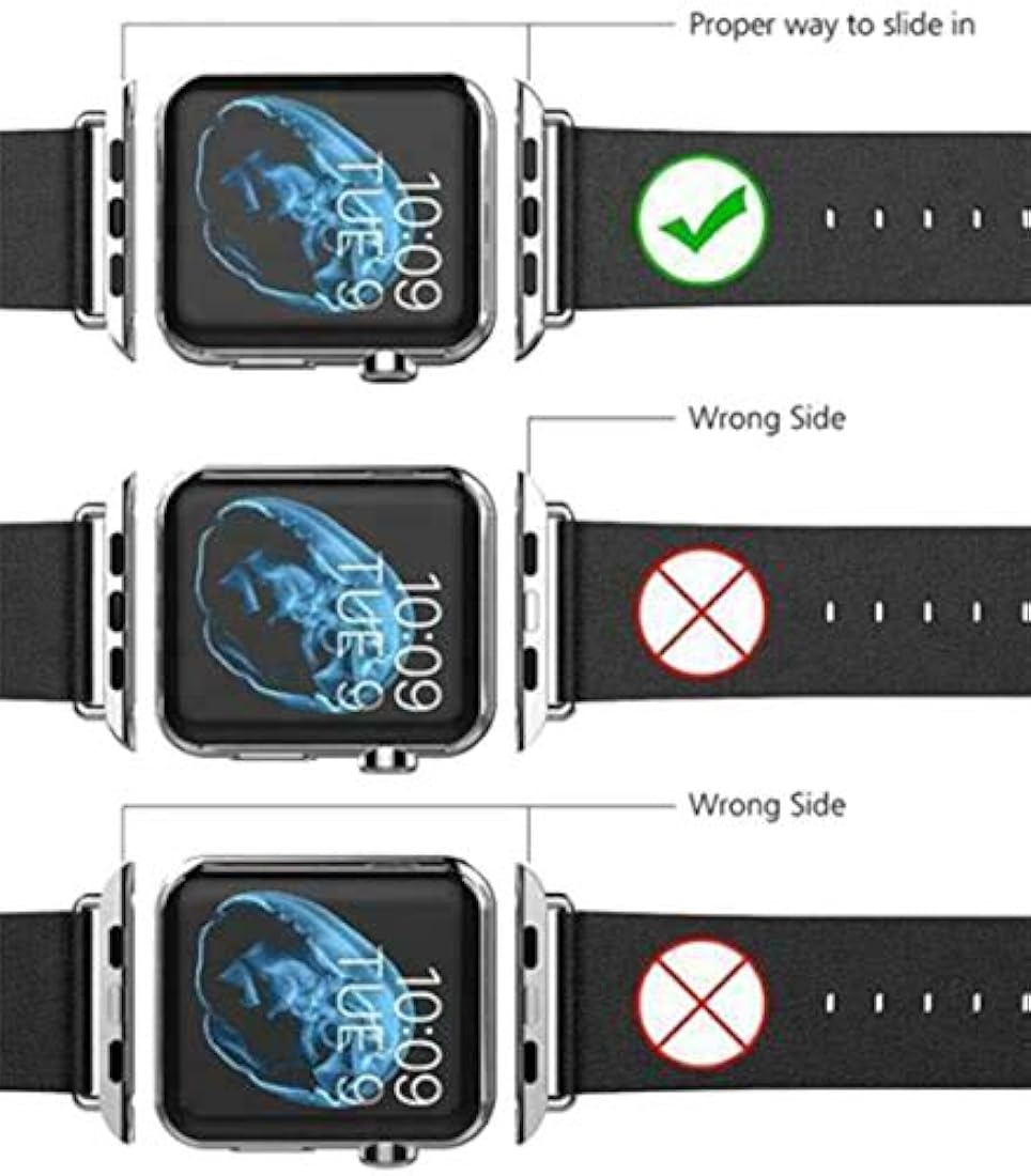 Conector de correa de reloj de acero inoxidable adaptado