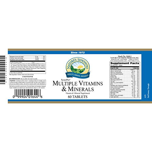 Múltiples vitaminas y minerales, Synerpro (60)