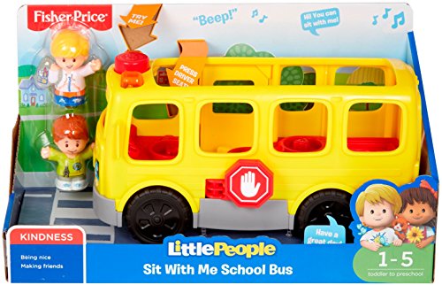 Autobús escolar, Bus de escuela , L, Marrón de Fisher-Price