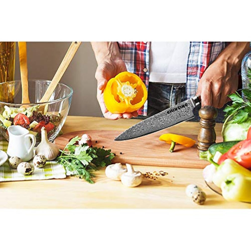 Cuchillo de chefs Damasco, CHIUSING 67 capas, hecho a mano