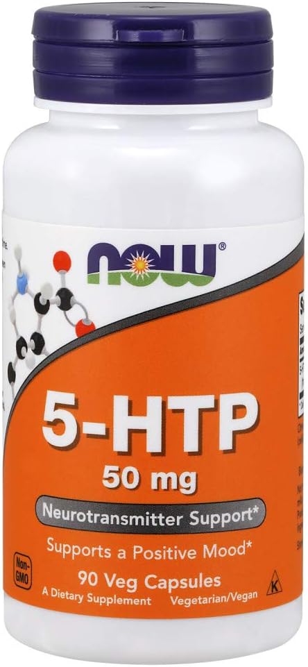 Suplemento 5-HTP 50 mg, NOW Foods, 90 cápsulas vegetales