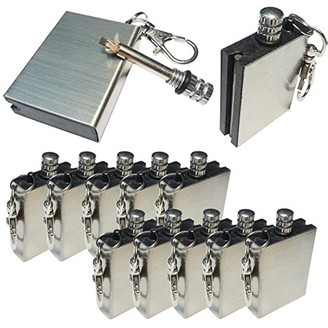 10 piezas metal encendedor de cerillas