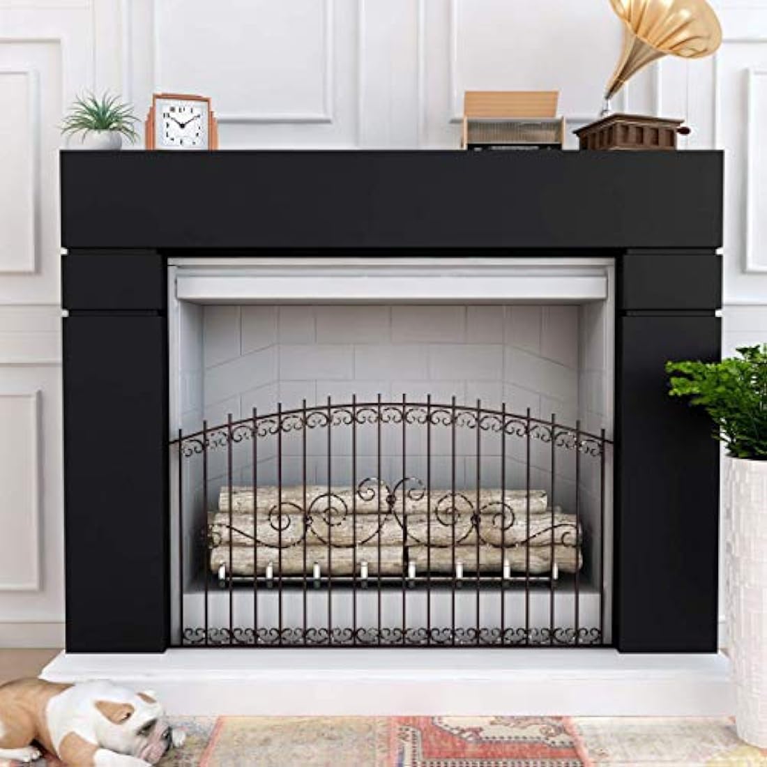 Papel de vinilo decorativo negro mate (12 x 120)