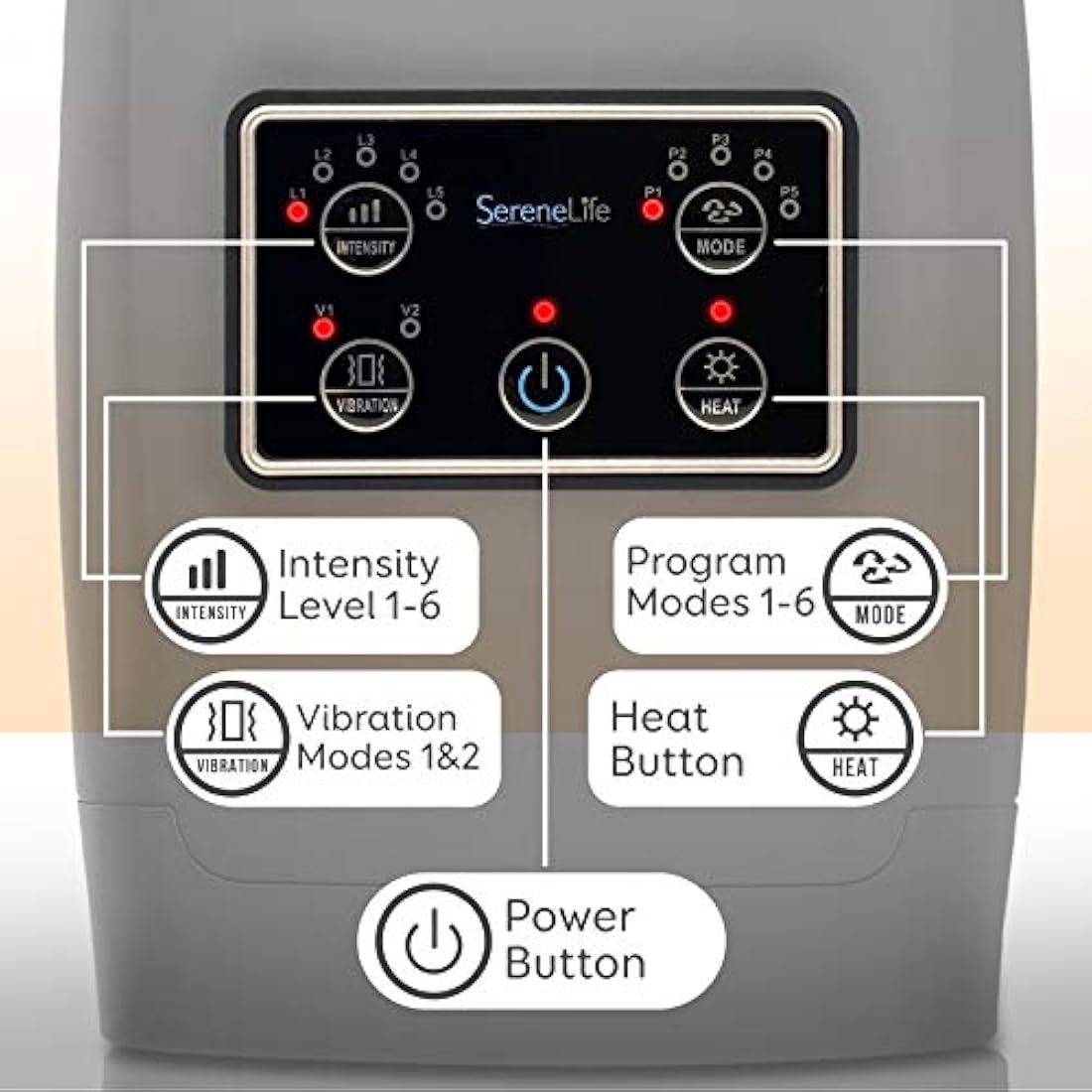 Masajeador de manos terapéutico SERENELIFE SLHNDMSG85