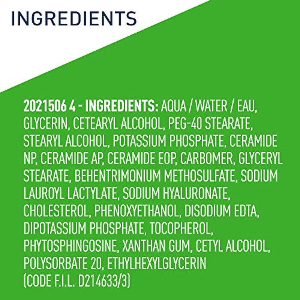 CeraVe - Limpiador facial hidratante, 16 onzas