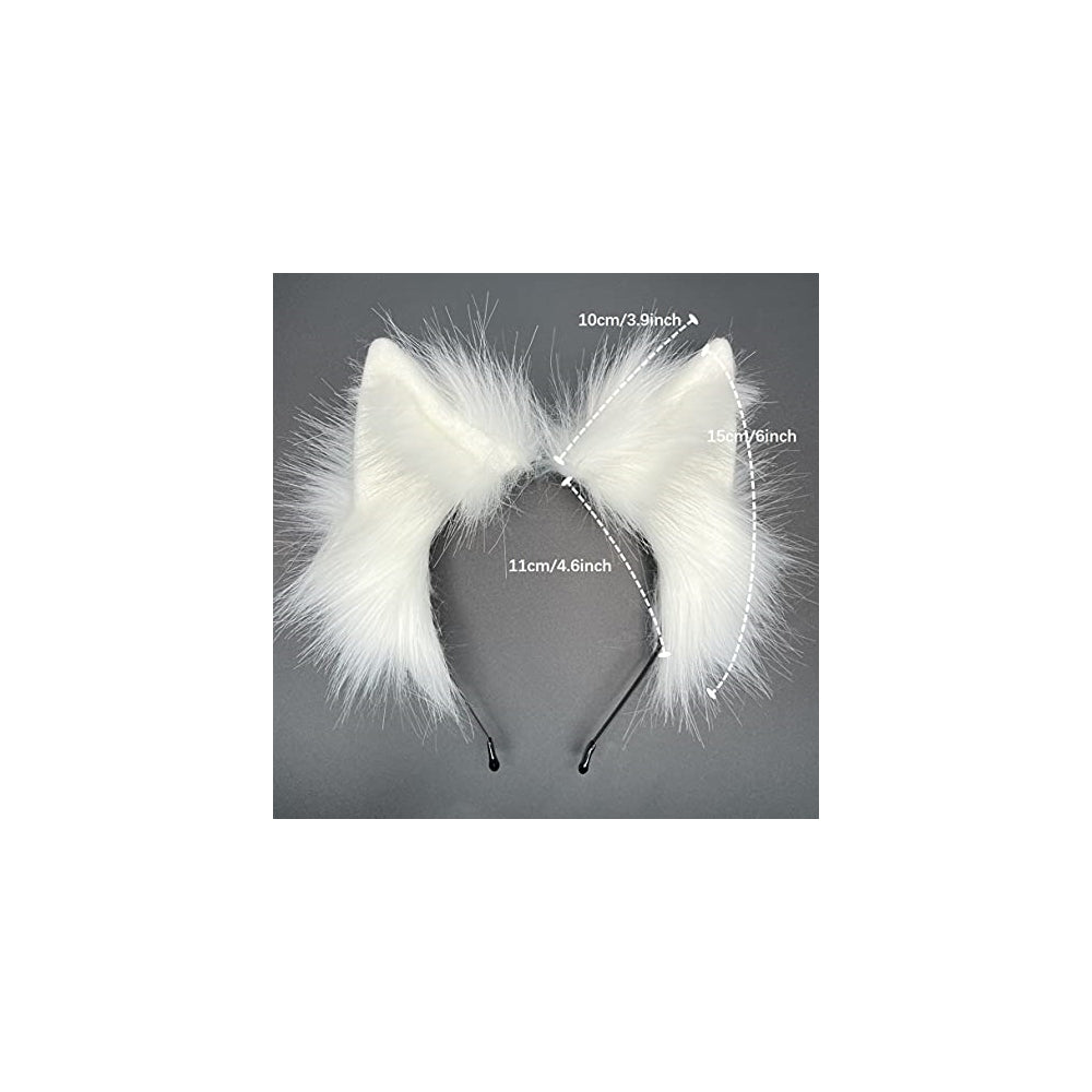 Disfraces de Diadema de orejas de lobo talla única