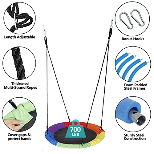 SUPER DEAL Juego de columpios de árbol