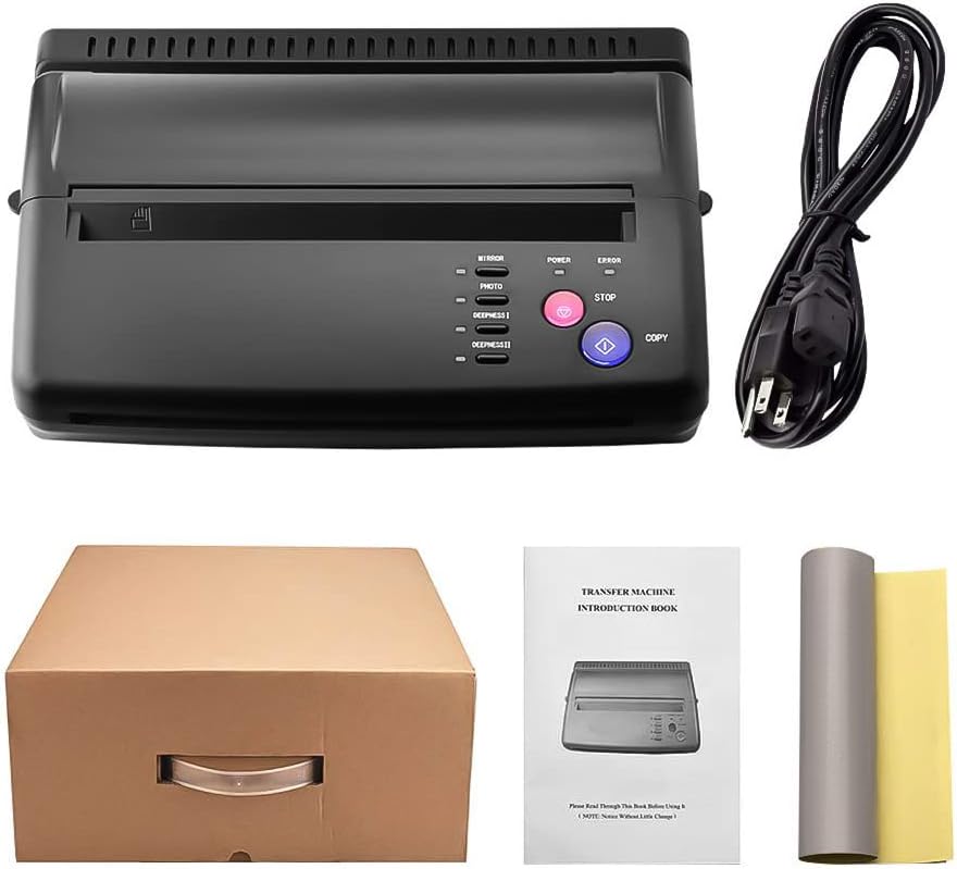 ATOMUS Máquina de transferencia de tatuajes Impresora Tatuaje Transferencia Stencil Máquina Copiadora 116F